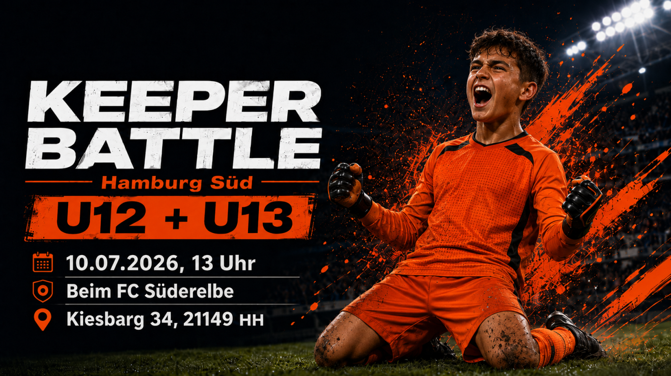 Keeper Battle Hamburg Süd für U12 und U13 Torhüter beim FC Süderelbe am Kiesbarg 34 in Hamburg
