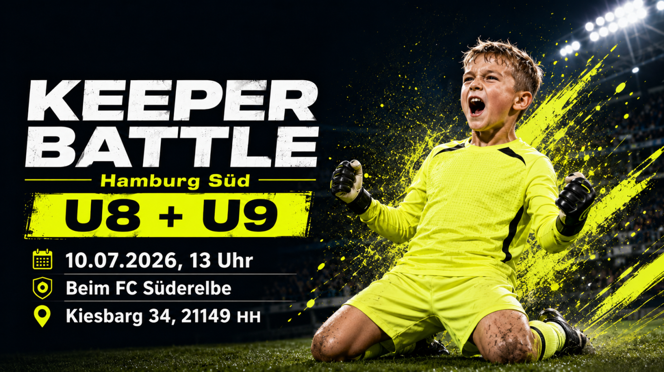Keeper Battle Hamburg Süd für U8 und U9 Torhüter beim FC Süderelbe am Kiesbarg 34 in Hamburg