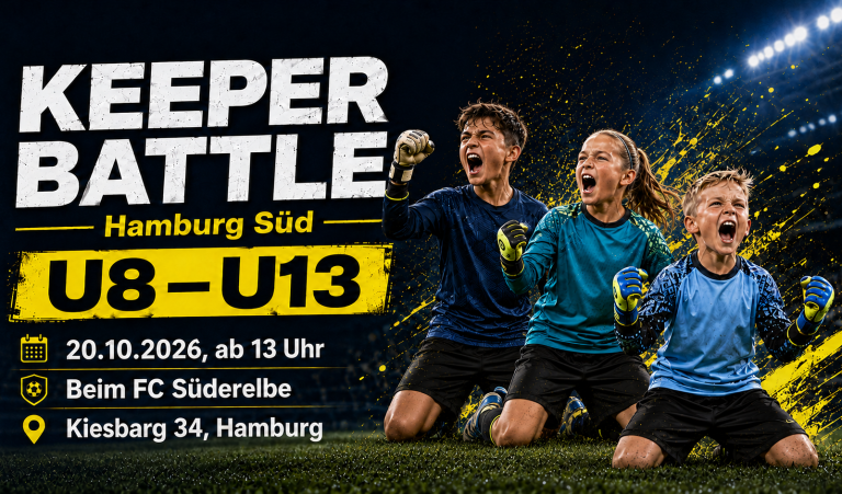 Torwartturnier, Keeper Battle für Kinder und Jugendliche in Hamburg Süd KEEPER BATTLE Hamburg Süd – intensiver Wettkampf für Kinder und Jugendliche