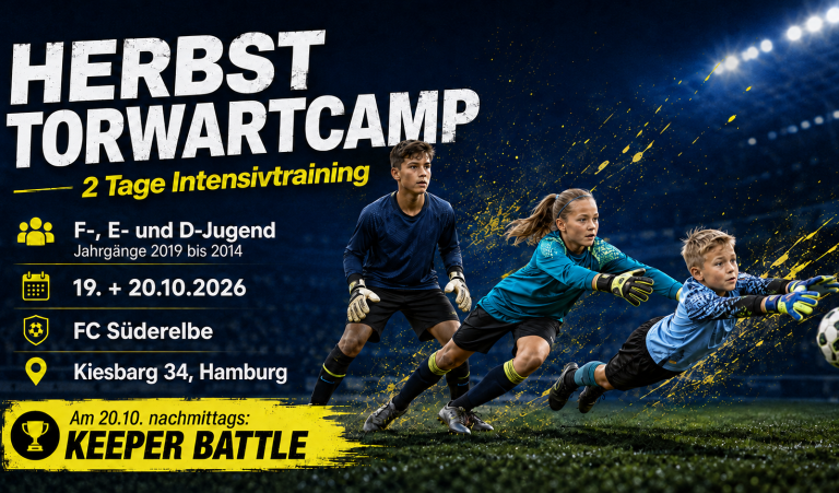 Torwartcamps für Kinder und Jugendliche in Hamburg Süd Torwartcamp Hamburg Süd – intensives Torwarttraining für Kinder und Jugendliche mit Fokus auf Technik, Reaktion und Spielpraxis